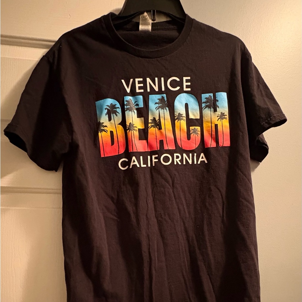 Venice Beach California Black T-Shirt